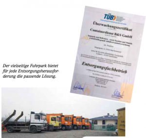 Containerdienst Kübeldienst Abriss Entkernung Lieferung Kies Bad-Kreuznach Kamenz mit Entsorgungsnachweis